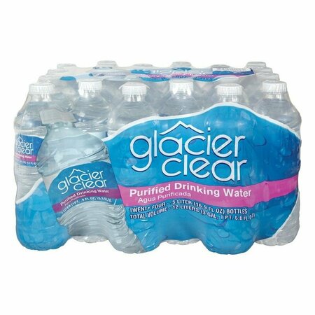 GLACIER CLEAR PURIFIED DRINK WATER2by, 4PK 500528